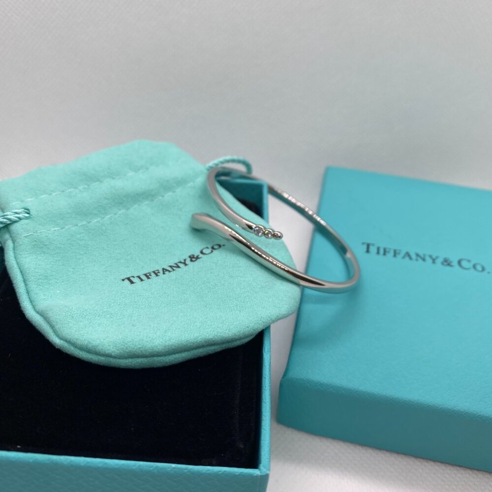 Tiffany & Co. Silver Bracelet with Diamond Accents